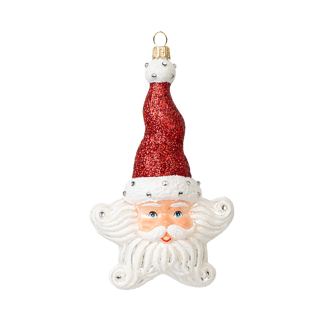 Santa Star Ornament