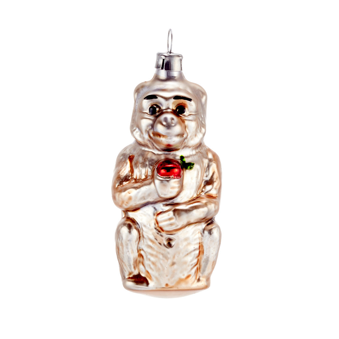 Monkey with Apple Ornament