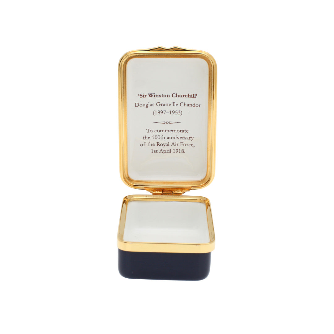 Churchill Portrait Enamel Box