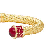 Minoan Hinged Torque, Ruby Red