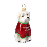 Maltese in T-Shirt Ornament