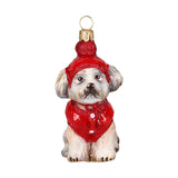 Shih Tzu in Winter Coat Ornament