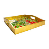 Christmas Garden Lacquer Tray