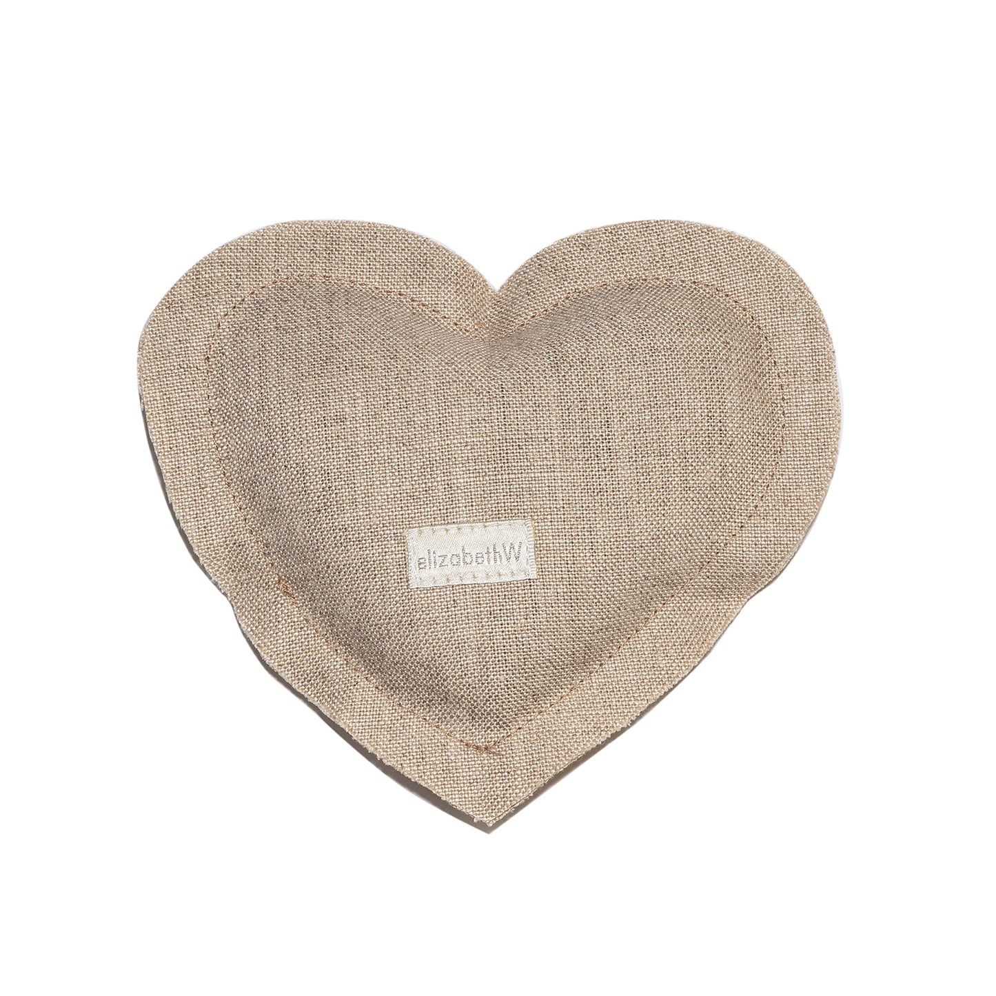 Linen Lavender Heart Sachet