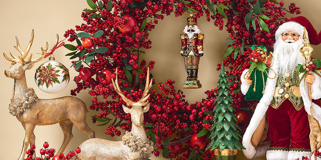 Elegant Holiday Mantel Ideas: How to Style a Fireplace Display with Glass, Crystal & Garland