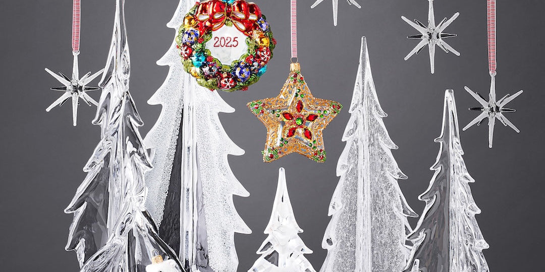 Elegant Christmas Tree Ideas: How to Decorate with Glass, Crystal & Porcelain Ornaments