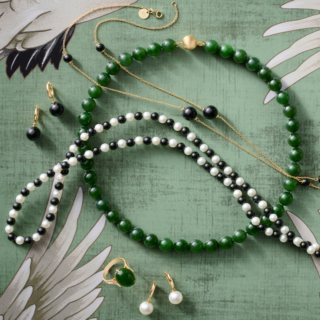 10mm Green Nephrite Jade Necklace