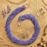Tanzanite 10-Strand Twist Necklace