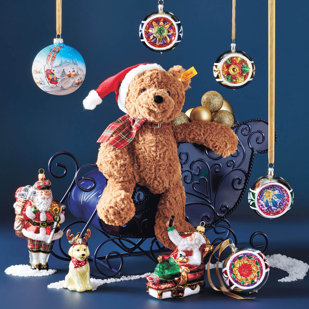 Jimmy Teddy Bear with Santa Hat