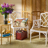 Horse Hooked Wool Pillow