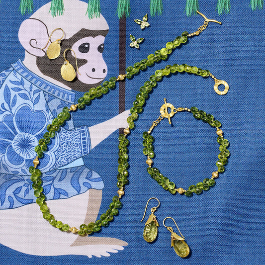 Peridot Briolette Bracelet