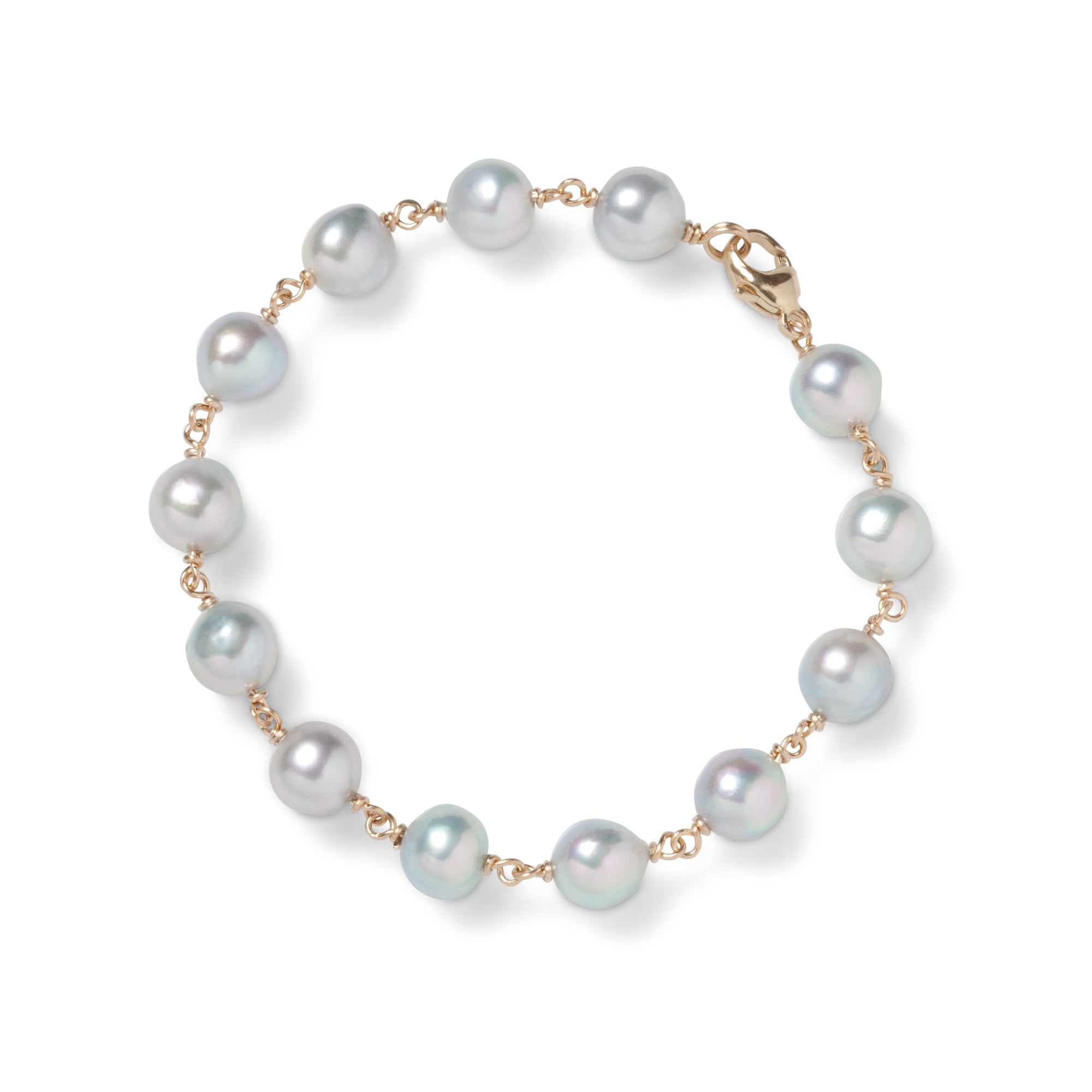 Gump's Signature Baroque Blue Akoya Pearl Bracelet