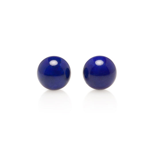 Gump's Signature Lapis Bead & Gold Earrings