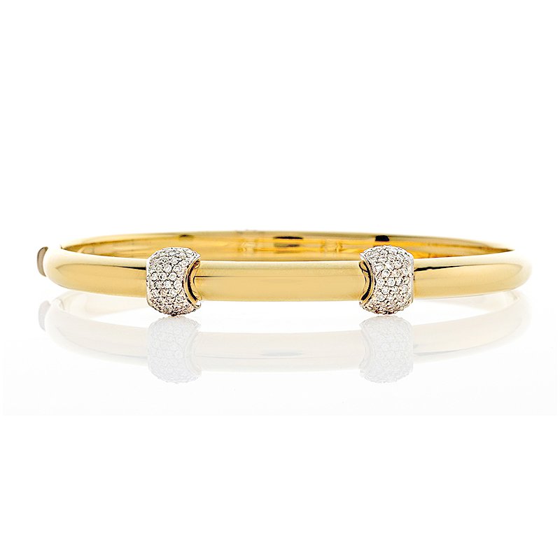 Diamond Duo Station Bangle