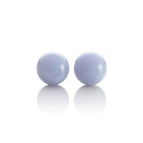 Gump's Signature Blue Lace Agate Bead Earrings