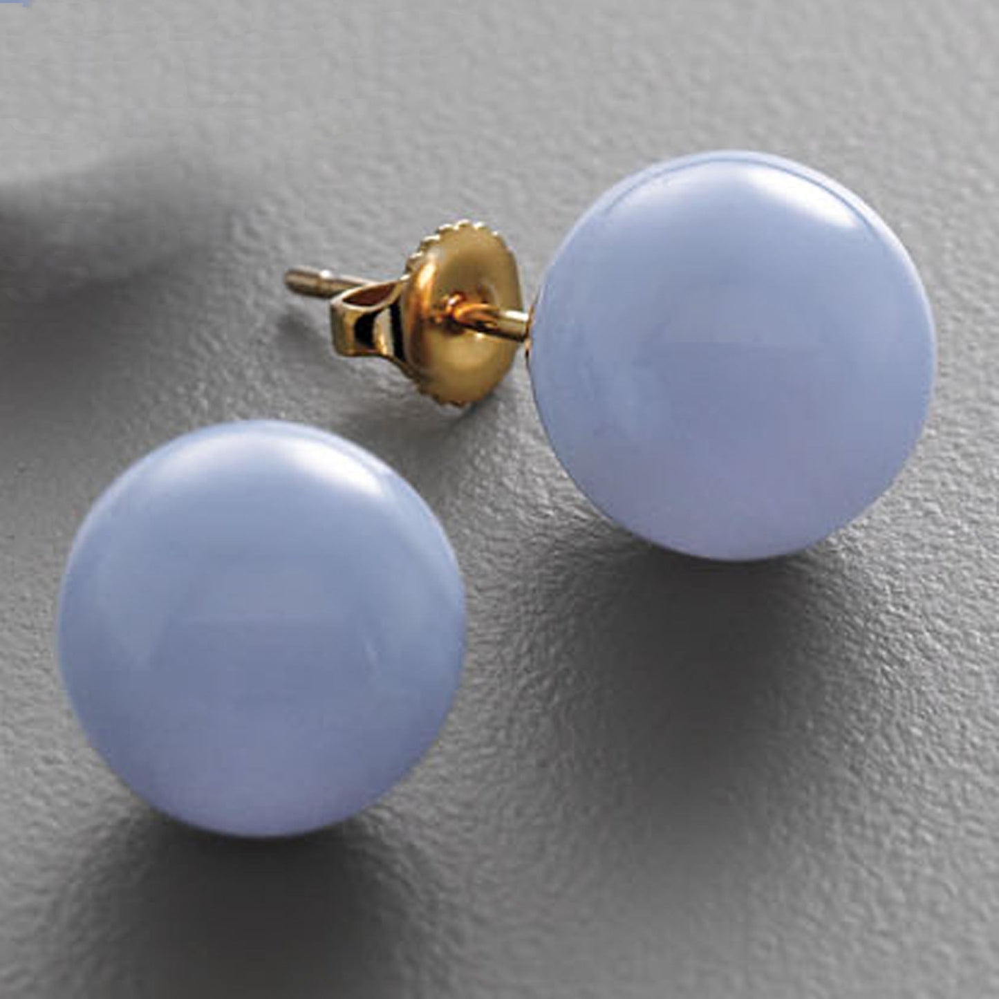 Blue Lace Agate Bead Earrings