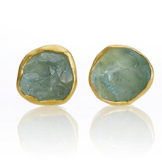 Petra Class Large Aquamarine Crystal Earrings