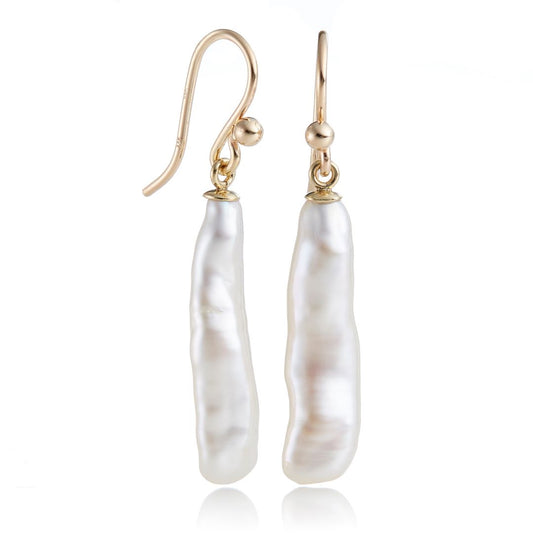 Gump's Signature Bamboo Pearl Drop Earrings