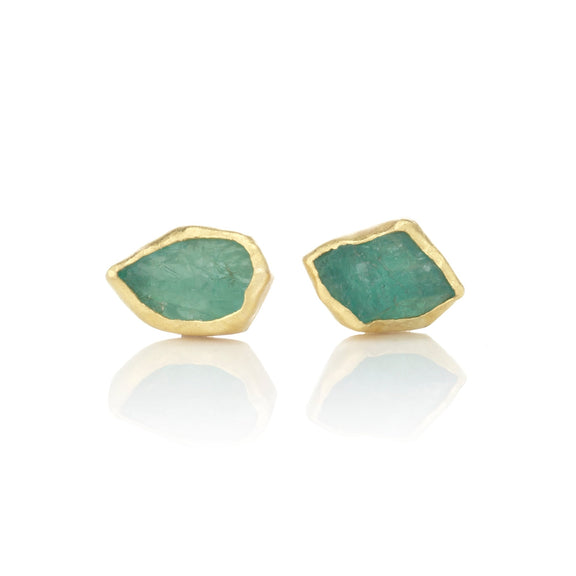 Petra Class Tiny Emerald Crystal Earrings