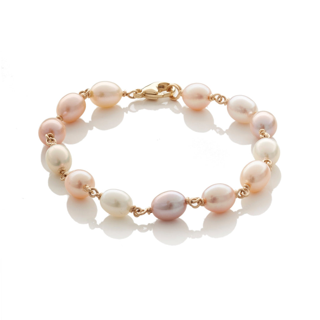Gump's Signature Pastel Pearl & Gold Bracelet