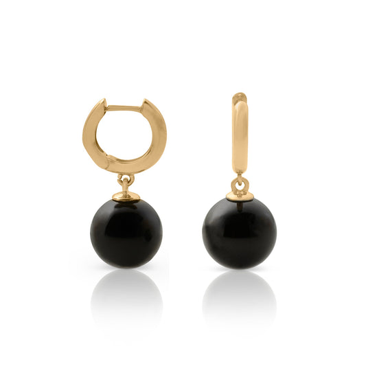 Soho Earrings in Black Jade