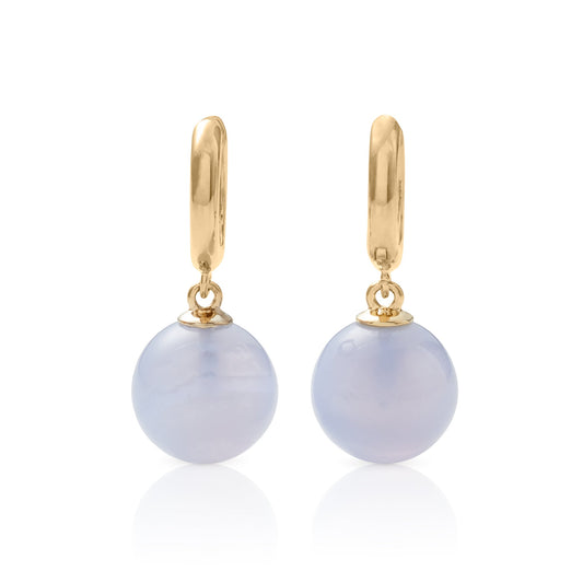 Soho Earrings in Blue Lace Agate