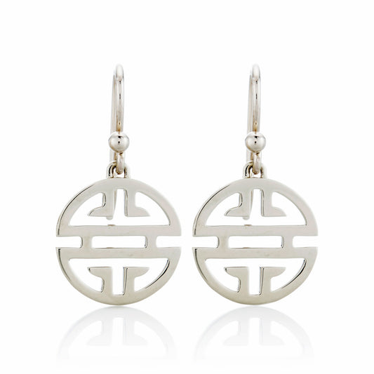 Gump's Signature Silver Shou Drop Earrings