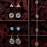 Silver Shou Drop Earrings