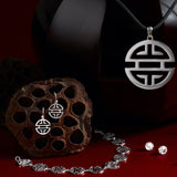 Silver Shou Drop Earrings