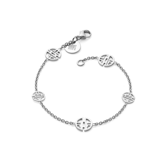 Gump's Signature Petite Silver Shou Station Bracelet