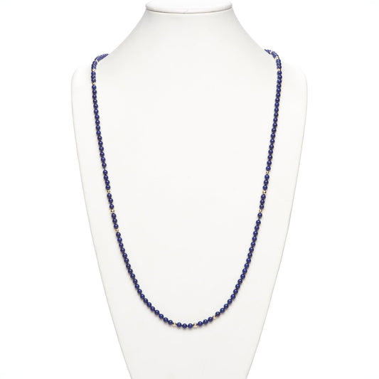 Lapis & Gold Rope Necklace