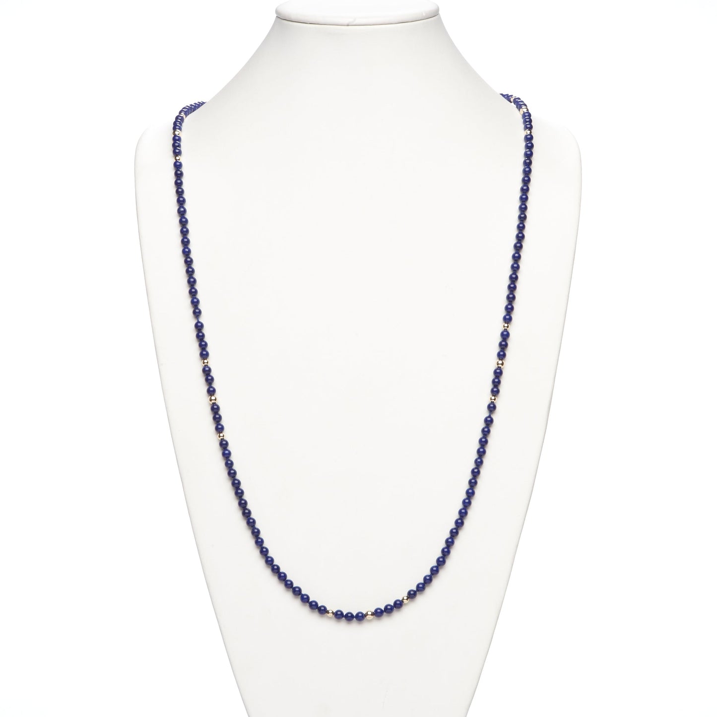 Lapis & Gold Rope Necklace