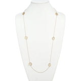 Long Six-Station Gold Shou Necklace