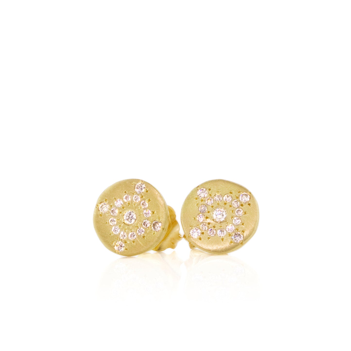 Adel Chefridi Petite Shimmer Diamond Stud Earrings
