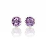 Gump's Signature Dottie Earrings in Amethyst