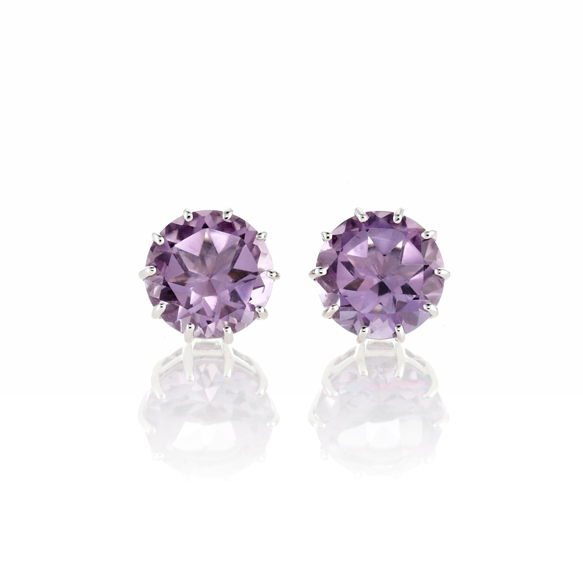 Gump's Signature Dottie Earrings in Amethyst
