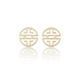 Gump's Signature Gold Shou Stud Earrings