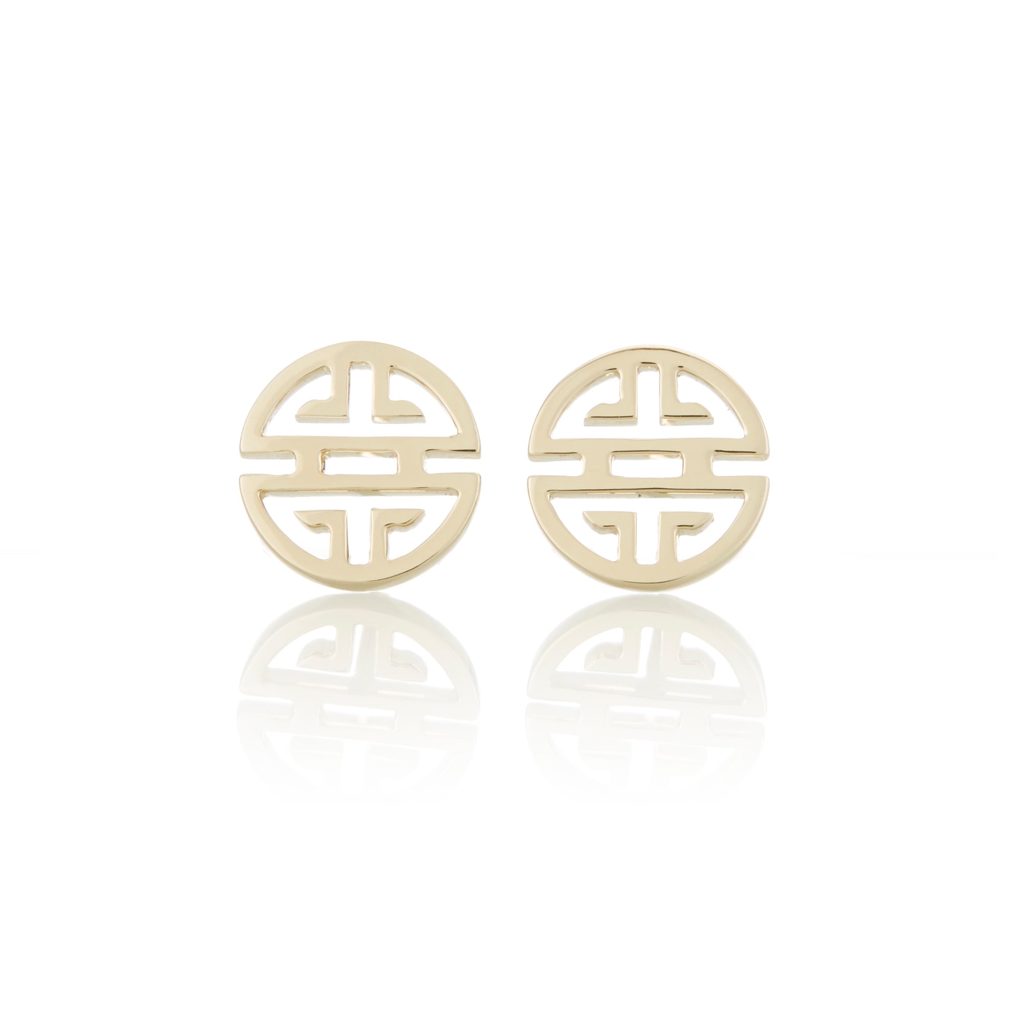 Gump's Signature Gold Shou Stud Earrings