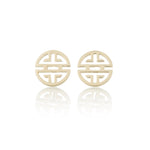 Gump's Signature Gold Shou Stud Earrings