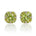 Gump's Signature Peridot and Diamond Quadrille Stud Earrings