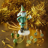 Peridot and Diamond Quadrille Stud Earrings