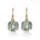 Gump's Signature Quadrille Drop Earrings in Aquamarine & Diamonds