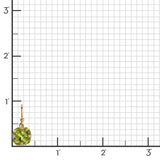 Quadrille Drop Earrings in Peridot & Diamonds