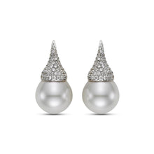 Mastoloni South Sea Pearl & Pavé Diamond Kiss Earrings