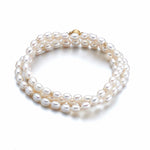 Gump's Signature Petite White Pearl & Gold Wrap Bracelet