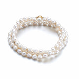 Gump's Signature Petite White Pearl & Gold Wrap Bracelet