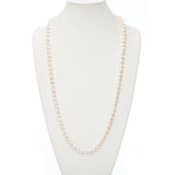 Baroque White Pearl & Gold Rope Necklace