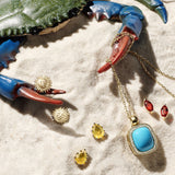 Antoinette Earrings in Fire Opals