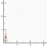 Madison Drop Earrings in Pearls & Rubies