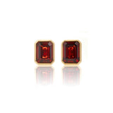 Newport Earrings in Garnet